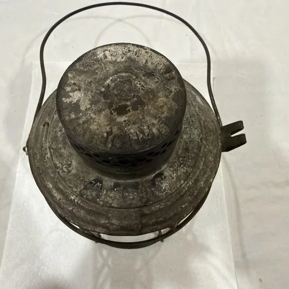 1920s HANDLAN St. Louis RAILROAD Gas Company RED Lens Lantern - Picture 3 of 11